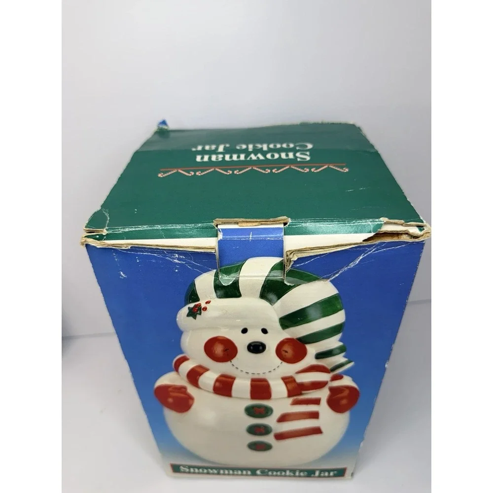 Vintage Snowman Cookie Jar 11¼